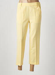 Pantalon 7/8 talie elastică galben KAFFE femme