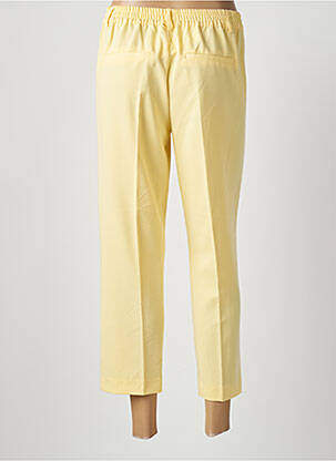 Pantalon 7/8 talie elastică galben KAFFE femme
