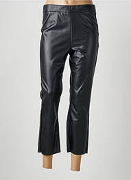 Pantalon 7/8 elasticitate mărime normală negru KAFFE femeie