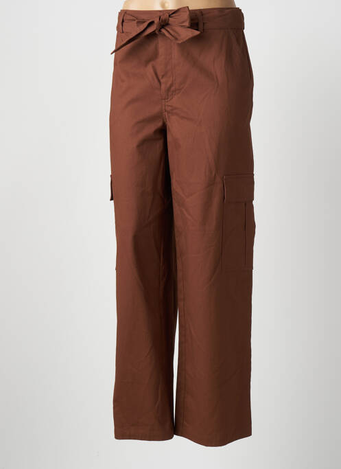 Pantalon drept maro KAFFE femeie