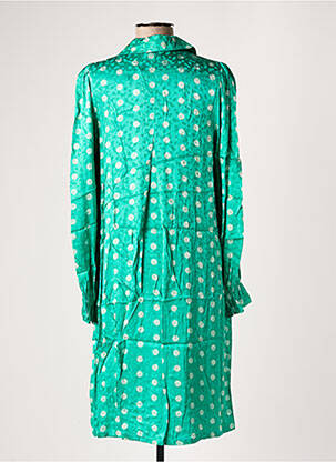 Rochie midi croială fluidă mâneci lungi verde NUMPH femeie