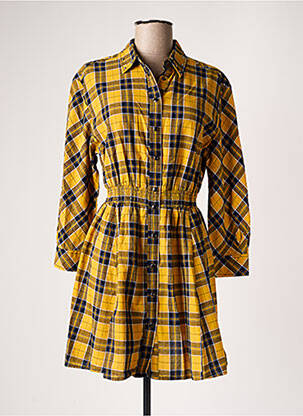 Rochie scurtă galben DESIGUAL femeie