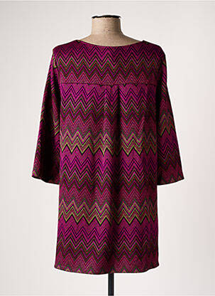 Tunică mâneci lungi guler rotund violet IMPERIAL femeie