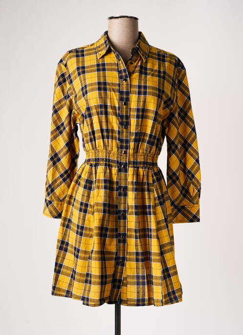 Rochie scurtă galben DESIGUAL femeie