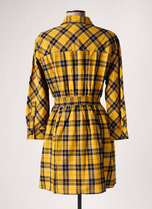 Rochie scurtă galben DESIGUAL femeie