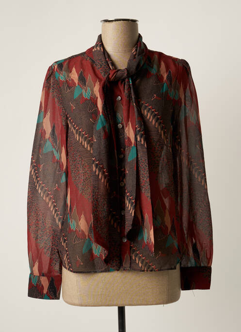 Cămașă imprimeu floral mâneci lungi roșu MOLLY BRACKEN femme