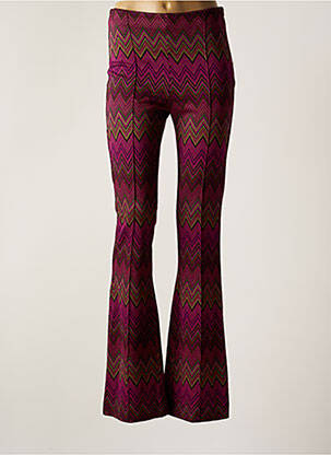 Pantalon evazat elasticitate talie înaltă violet IMPERIAL femeie