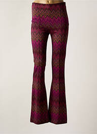 Pantalon evazat elasticitate talie înaltă violet IMPERIAL femeie
