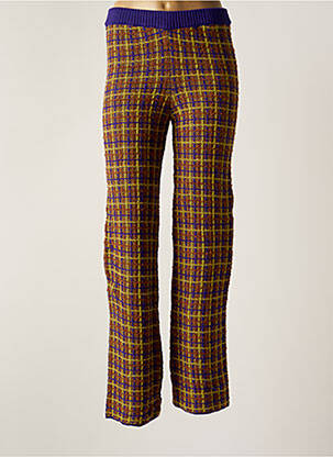 Pantalon drept talie elastică violet DIXIE femeie