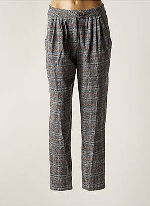 Pantalon drept croială morcov gri MOLLY BRACKEN femeie