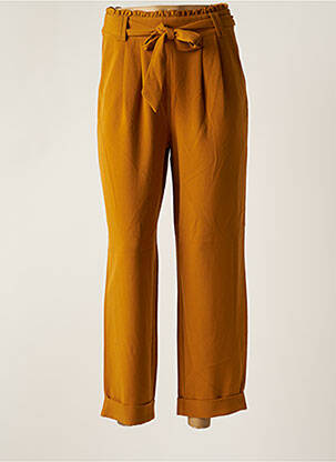 Pantalon slim galben NUMPH femeie