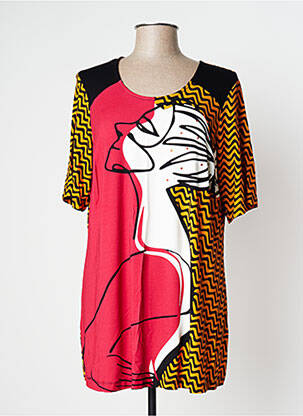 Tunică mâneci scurte portocaliu SEMPRE PIU femeie