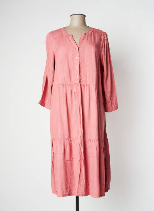 Rochie midi roz CISO femeie