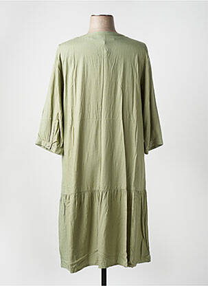Rochie midi mâneci 3/4 mâneci 3/4 verde CISO femeie