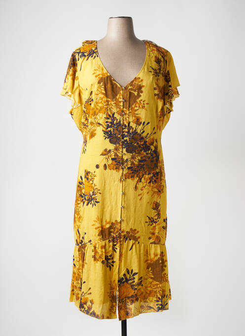 Rochie lungă galben FRED SABATIER femeie