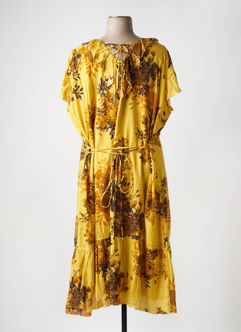 Rochie lungă galben FRED SABATIER femeie