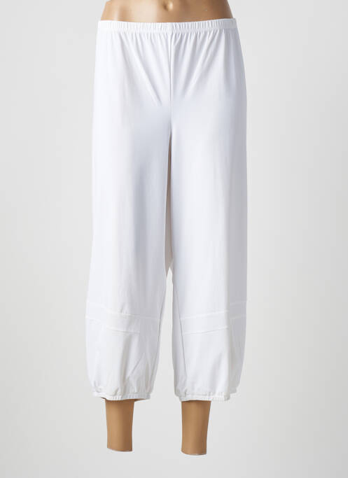 Pantalon trei sferturi alb JEAN DELFIN femeie