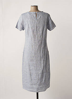 Rochie midi albastru BLANC BOHEME femeie