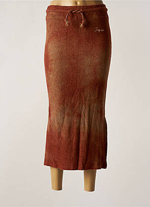 Fustă lungă maro IMPREVU femeie