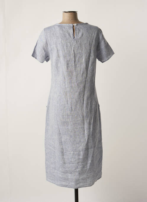 Rochie midi albastru BLANC BOHEME femeie