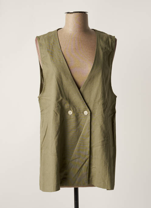 Vestă fără mâneci verde MUS & BOMBON femeie
