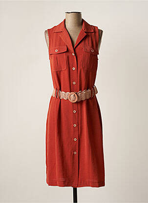 Rochie midi portocaliu TINTA STYLE femeie