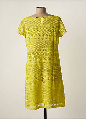 Rochie midi mâneci scurte mâneci scurte galben AGATHE & LOUISE femeie