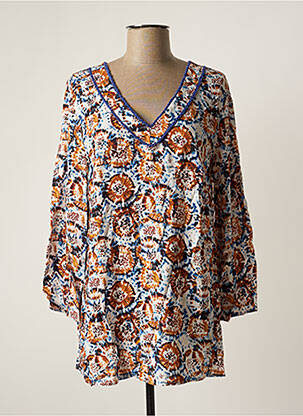 Tunică mâneci lungi maro REVER MILE femeie