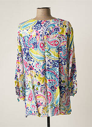 Cămașă țesătură poplin mâneci 3/4 alb TINTA STYLE femeie