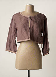 Bolero guler rotund gri AGATHE & LOUISE femme