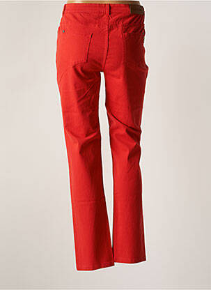 Pantalon slim țesătură poplin mărime normală roșu AGATHE & LOUISE femeie