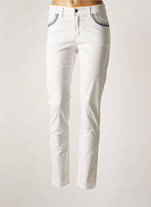 Pantalon slim bej COWBOYSBELT femeie