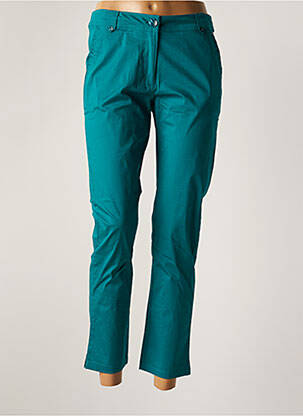 Pantalon chino țesătură poplin mărime normală verde AGATHE & LOUISE femeie