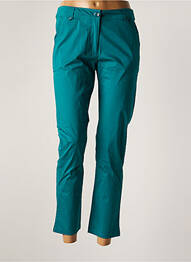 Pantalon chino țesătură poplin mărime normală verde AGATHE & LOUISE femme