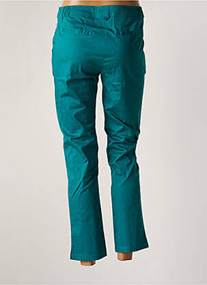 Pantalon chino țesătură poplin mărime normală verde AGATHE & LOUISE femeie