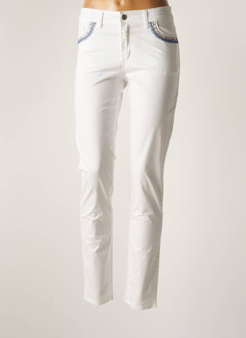 Pantalon slim bej COWBOYSBELT femeie