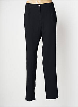 Pantalon slim talie elastică mărime normală negru CHRISTINE LAURE femeie