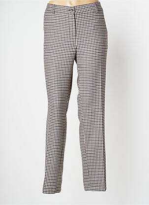Pantalon slim talie elastică mărime normală maro BARILOCHE femeie