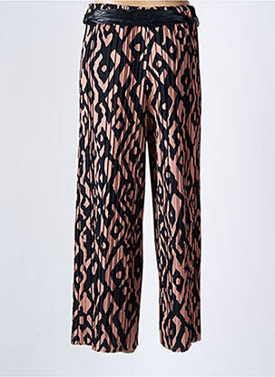 Pantalon larg croială fluidă mărime normală negru ITALIAN STYLE femeie
