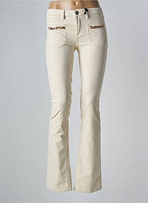 Pantalon slim bej GAUDI femeie