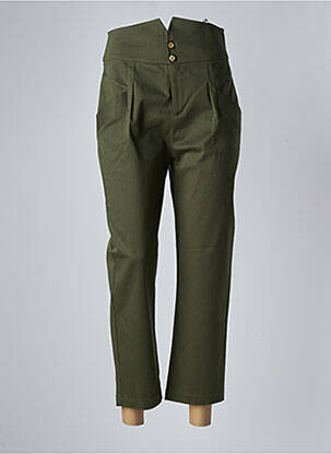 Pantalon 7/8 verde OPULLENCE femeie
