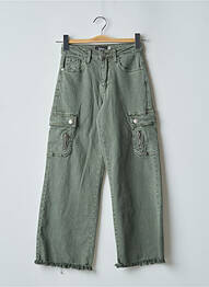 Pantalon cargo verde ANNA femme