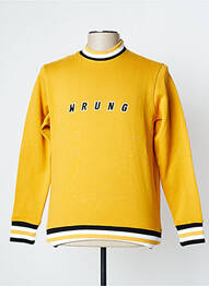 Hanorac broderie mâneci lungi galben WRUNG homme