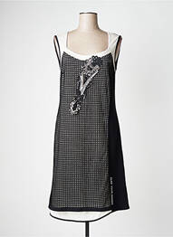 Rochie midi mâneci scurte mâneci scurte negru ELISA CAVALETTI femme