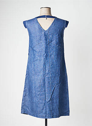 Rochie midi mâneci scurte mâneci scurte albastru ELISA CAVALETTI femeie