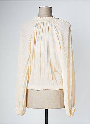 Cardigan petrecut mâneci lungi bej LOLA CASADEMUNT femeie