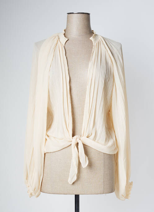 Cardigan petrecut bej LOLA CASADEMUNT femeie