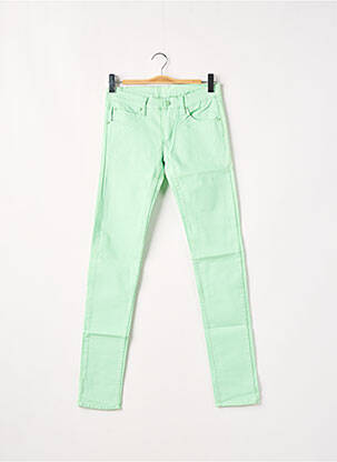 Pantalon slim talie joasă talie joasă verde CHEAP MONDAY femeie