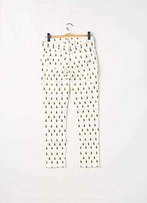 Pantalon slim talie joasă talie joasă alb LABDIP femeie