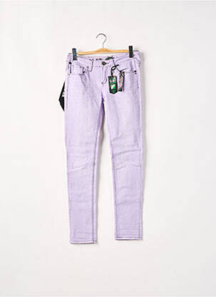Pantalon slim talie joasă talie joasă violet ONE GREEN ELEPHANT femeie